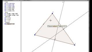 Mediatrices de un triángulo usando Geogebra [upl. by Ebonee804]