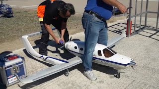 Aeromodellismo RC  MAGNIFICO ADAM 500  accensione dei motori e volo [upl. by Dnivra]