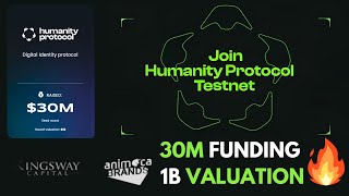 Humanity Protocol Testnet Airdrop Guide 1 Billion Valuation amp 30 Million in Funding Dont Miss it [upl. by Zebulen]