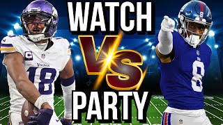 Vikings VS Giants Livestream Watch Party [upl. by Negam]