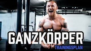 GANZKÖRPER TRAININGSPLAN für das Fitnessstudio  Workout für Anfänger und Fortgeschrittene im Gym [upl. by Ardeha]