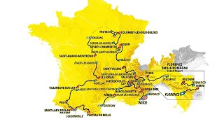 TOUR DE FRANCE 2024  Découvrez le parcours en intégralité [upl. by Arihay]