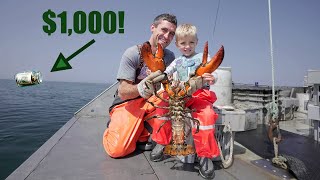 Son’s First day Lobster Fishing  He THREW 1000 OVERBOARD [upl. by Elletnahc]