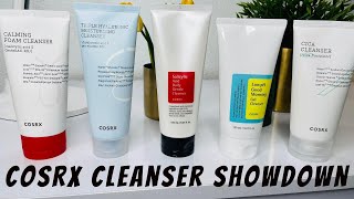 COSRX Cleanser Showdown  Review  Ranking  Cleansers for dry sensitive skin [upl. by Simara149]