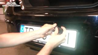 Opel Astra H Tutorial Replace Licence Plate Light Bulb [upl. by Nallak]