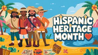 Hispanic Heritage Month 🚢 🚢 Fun Learning Song for Kids 🎶 Latino Heritage Month [upl. by Anilah]