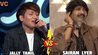 male singer female voice  jally tamil 😍 Vs Sairam lyer  Nandani Royindian idol [upl. by Eiralc]