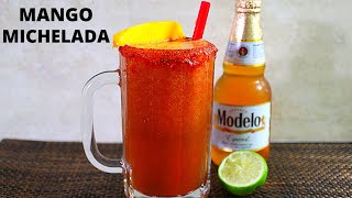 Mango Michelada  Michelada with Chamoy Recipe [upl. by Ahscrop]