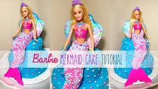 Barbie Mermaid Cake Tutorial [upl. by Hjerpe931]