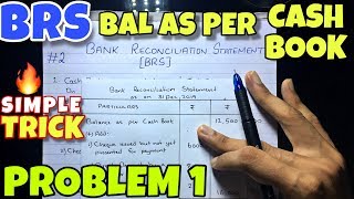 2 Bank Reconciliation Statement  Problem 1 By Saheb Academy  Class 11 [upl. by Yerrot363]