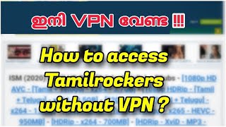 Tamilrockers New link 2021  How to access Tamilrockers without VPN [upl. by Oigolue301]