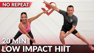 20 Min Low Impact HIIT Workout for Beginners amp Fat Loss  No Repeat No Jumping Full Body [upl. by Maril130]