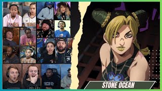 quotENTERING Jolyne Kujoquot Jojo Bizarre Adventure Stone Ocean Episode 01 REACTION MASHUP [upl. by Norrek]