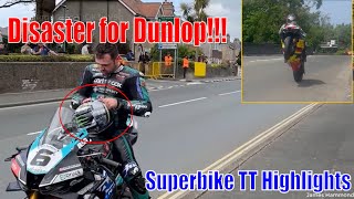 IOMTT 2024 Superbike TT  Disaster for Dunlop [upl. by Mabel]