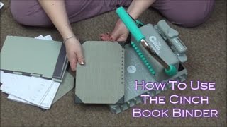 How To Use The Cinch Book Binding Machine [upl. by Mari27]