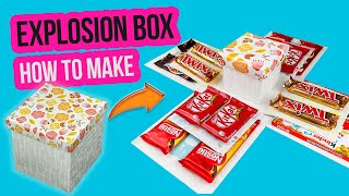 Explosion box DIY  How to make CHOCOLATE EXPLOSION BOX [upl. by Nennek687]