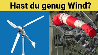 Wichtig Hat dein Grundstück genug Wind für eine Kleinwindanlage [upl. by Corinne660]