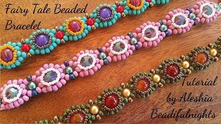 Fairy Tale Beaded Bracelet Tutorial [upl. by Narag]