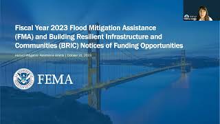 BRIC AND FMA FISCAL YEAR FY 2023 NOTICES OF FUNDING OPPORTUNITIES NOFOS [upl. by Ecnerwaled535]