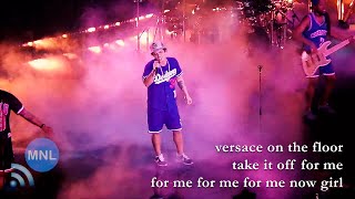 KARAOKE VERSACE ON THE FLOOR Bruno Mars Momentum Live MNL [upl. by Selima]