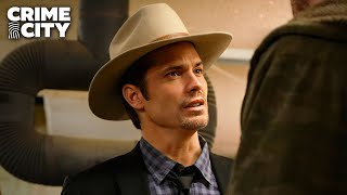 Raylan vs Coover Fight at Mags Store  Justified Timothy Olyphant [upl. by Bremer]