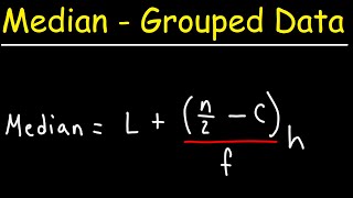 How To Calculate the Median of Grouped Data  Statistics [upl. by O'Shee]