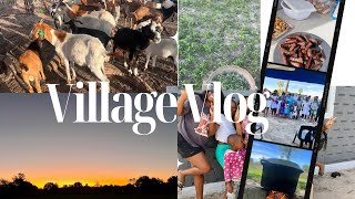 Christmas in the VILLAGE in NORTHERN NAMIBIA 🇳🇦  family eventcooking on wood fire etc [upl. by Suravart]