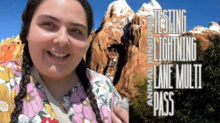 Testing The Brand New LIGHTING LANE MULTI PASS at Walt Disney Worlds Animal Kingdom [upl. by Lleynad]