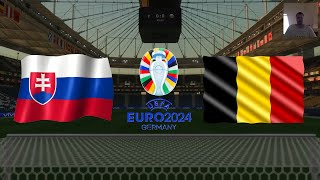 SLOVENSKO VS BELGIE EURO 2024 FC 24 PS5 [upl. by Haldis168]