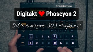 Digitakt Loves Three Instances Of Phoscyon 2  Melodic Jam  4K  2023 [upl. by Htir]