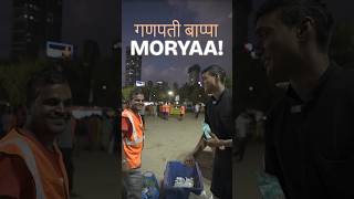 EMOTIONAL REACTION Feeding Laddoos to strangers at ganpati visarjan 🥹 mumbai visarjan Bappa [upl. by Anyak921]