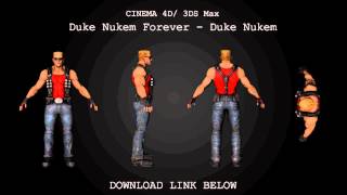 Cinema 4D 3DS Max  Duke Nukem Model Download [upl. by Vinay]