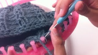 Circular Loom Knitting How to Bind Off DIY Tutorial [upl. by Rma]