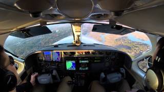 Approach and Landing at Marshfield Airport 122714 [upl. by Caraviello]