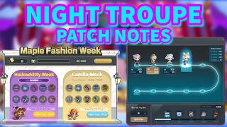 Maplestory Night Troupe Patch Notes Walkthrough 2024 [upl. by Iveson]