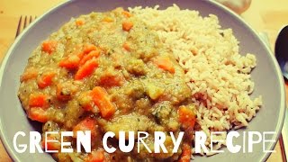 Thai Green Curry Recipe Vegan [upl. by Rehpotsrhc]