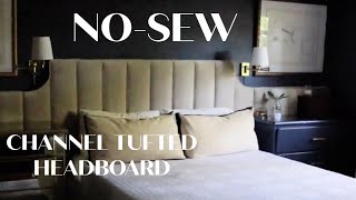 NoSew channel tufted headboards DIY [upl. by Liberati195]