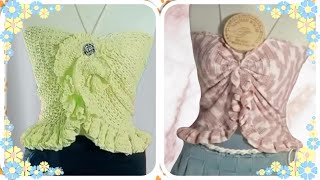 Crochet Top quot Halter Neck quot Tutorial  Hướng dẫn Móc Áo ỐngBiển Hè [upl. by Beffrey]