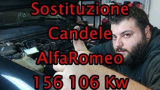 Sostituzione Candele AlfaRomeo 156 TS 18 106 Kw [upl. by Arlinda]