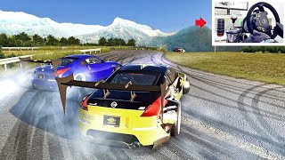 Drifting 350zs My Closest VR Tandems Yet  Assetto Corsa Steering Wheel amp Handbrake Gameplay [upl. by Tteragram]