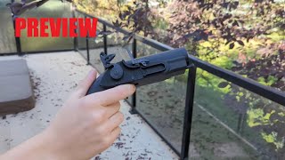 Flintlock Derringer Air soft  Orb Pistol Preview 3D printed [upl. by Amlev]