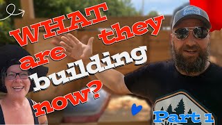 WHAT ARE THEY BUILDING NOW tiny house homesteading cabin build DIY HOW TO sawmill tractor [upl. by Ynnaf814]