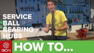 How To Service Shimano Ball Bearing Hubs  Service A Shimano Hub [upl. by Prudie532]