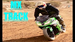 SHREDDING A STREETBIKE ON A MX TRACKBanned for 1 year [upl. by Armando]