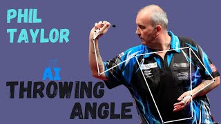 PHIL TAYLOR darts throwing angle 🎯 [upl. by Immac]