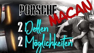 Dellen entfernen  2x Parkdelle am Porsche Macan Neuwagen  Ausbeultechnik Ullrich [upl. by Aerdnahs]