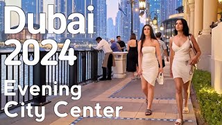 Dubai 4K Amazing Burj Khalifa City Center Walking Tour 🇦🇪 [upl. by Raskind]