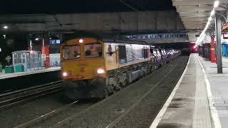 66787 6x77 Dagenham Docks GBRf  Mossend Yard GBRf Cartics 2nd September 2024 [upl. by Anirehtak]