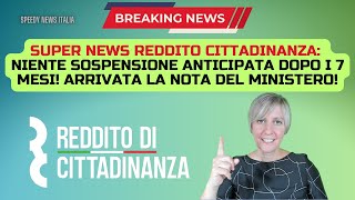 SUPER NEWS RDC NIENTE SOSPENSIONE ANTICIPATA DOPO I 7 MESI ARRIVATA LA NOTA DEL MINISTERO [upl. by Irmine]