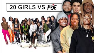 20 GIRLS VS 6 YOUTUBERS FOE [upl. by Zeitler]